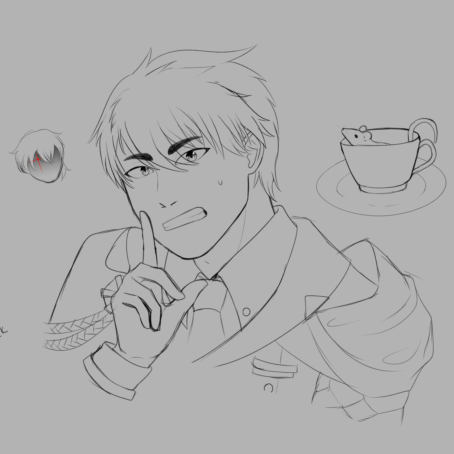 Diavolo (Obey Me!) (from a doodle page)