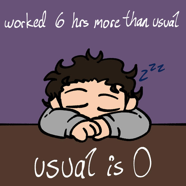 me (done with work for the day)