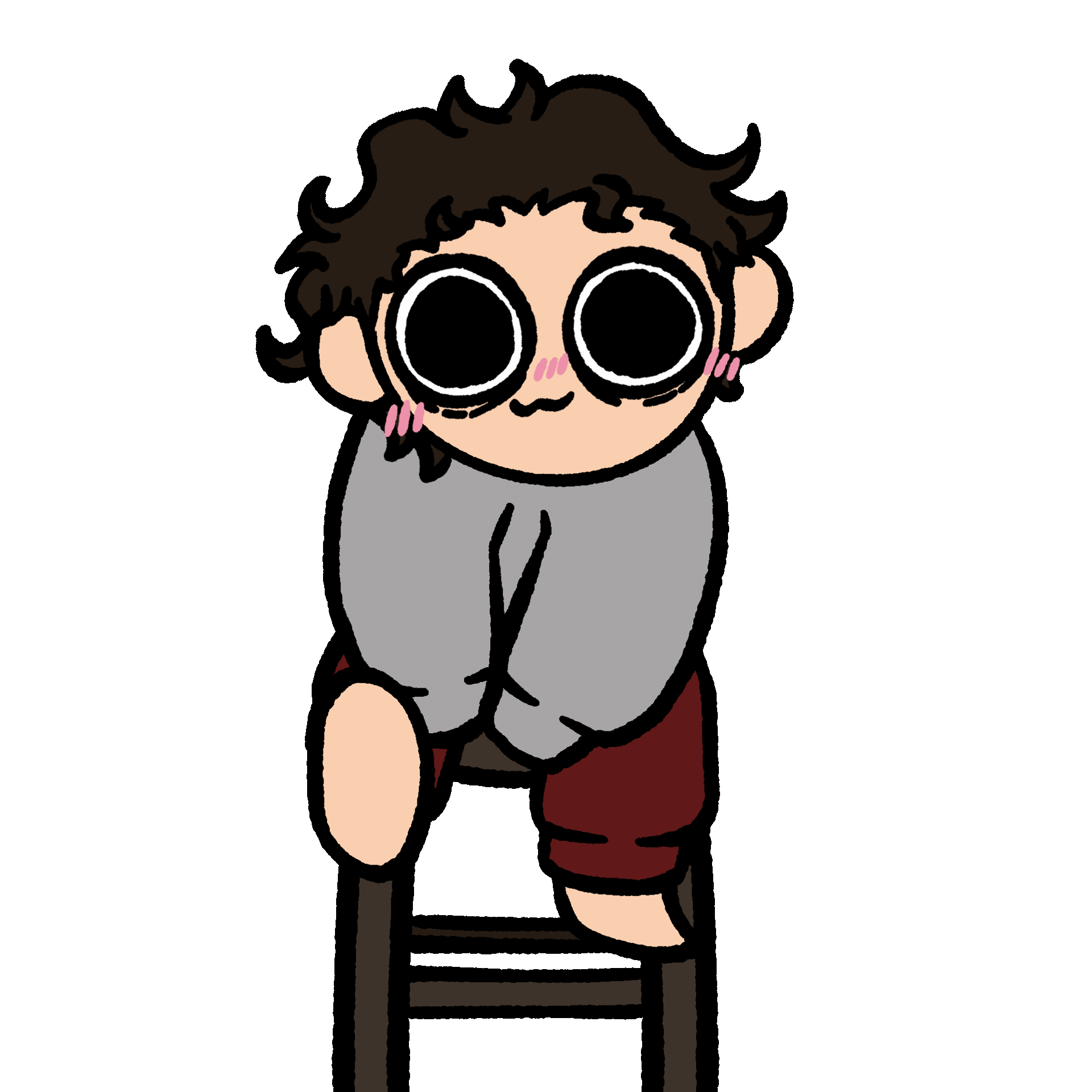 me (kicking my lil feeties)